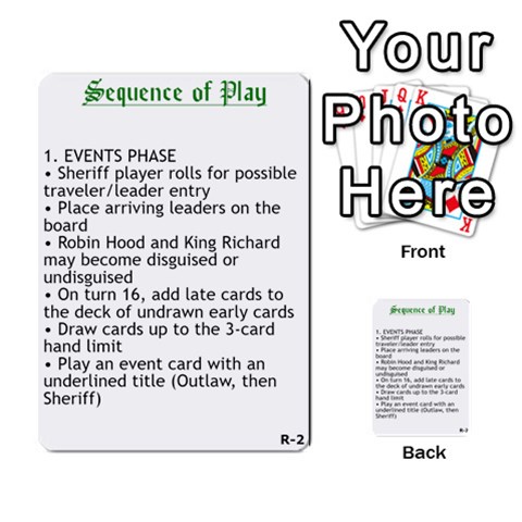 Robin Hood Cards (outlaw And King Decks) By Mark Johnson Front 42