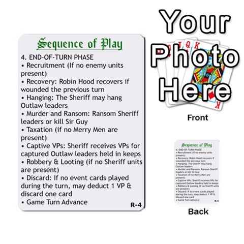 Robin Hood Cards (outlaw And King Decks) By Mark Johnson Front 44