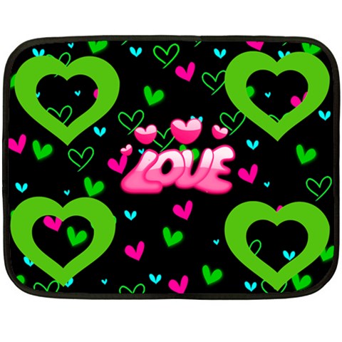Love Min Blanket, 2 Sides By Joy Johns 35 x27  Blanket Back