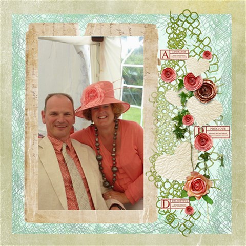 La Vie En Rose8 X 8 Scrapbook Pages By Catvinnat 8 x8  Scrapbook Page - 3