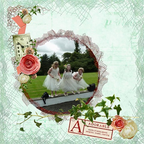 La Vie En Rose8 X 8 Scrapbook Pages By Catvinnat 8 x8  Scrapbook Page - 4