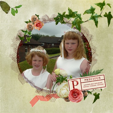 La Vie En Rose8 X 8 Scrapbook Pages By Catvinnat 8 x8  Scrapbook Page - 8