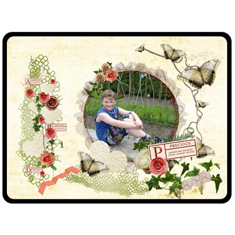 Precious Extra Large Fleece Blanket By Catvinnat 80 x60  Blanket Front