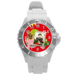 xmas - Round Plastic Sport Watch (L)