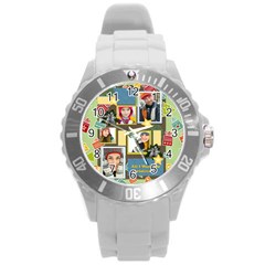 xmas - Round Plastic Sport Watch (L)