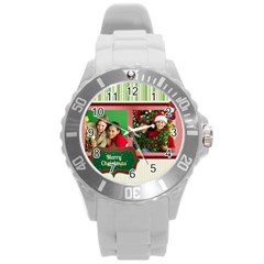 xmas - Round Plastic Sport Watch (L)