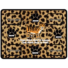 MEOW large blanket - Fleece Blanket (Large)