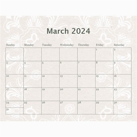 2024 Twin Hearts Wedding Celebration Calendar  By Catvinnat Jun 2024