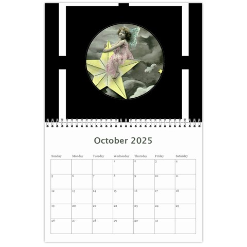 2025 Vintage Prints Calendar By Catvinnat Oct 2025