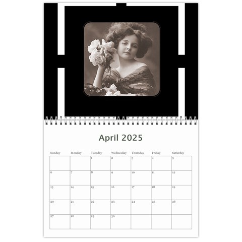 2025 Vintage Prints Calendar By Catvinnat Apr 2025