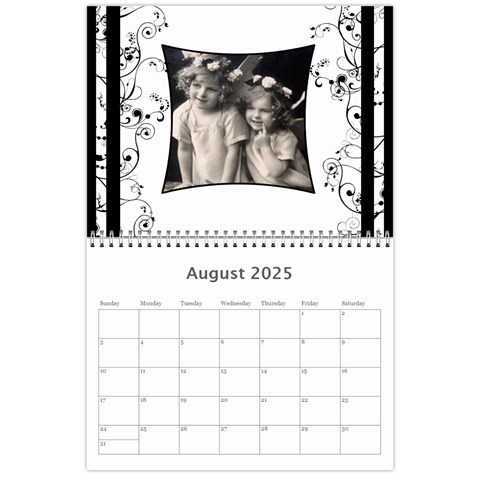 2025 Vintage Prints Calendar By Catvinnat Aug 2025