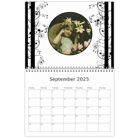 2025 Vintage Prints Calendar By Catvinnat Sep 2025