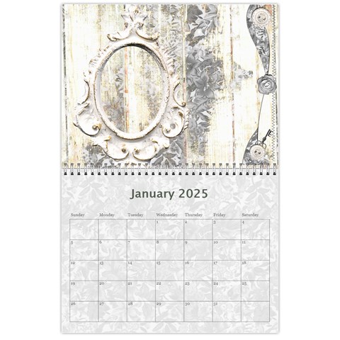 2024 Weathered Floral Calendar By Catvinnat Jan 2024