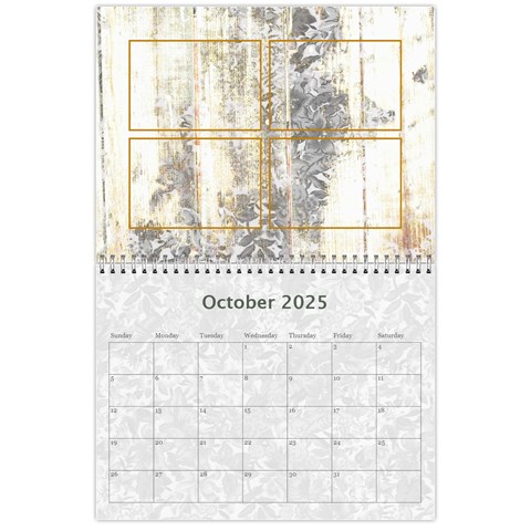 2024 Weathered Floral Calendar By Catvinnat Oct 2024