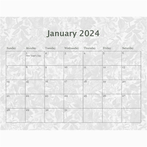 2024 Weathered Floral Calendar By Catvinnat Feb 2024