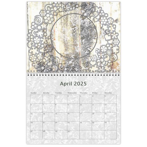 2024 Weathered Floral Calendar By Catvinnat Apr 2024