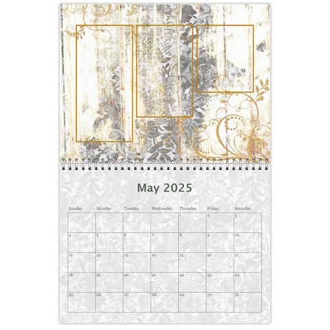 2025 Weathered Floral Calendar By Catvinnat May 2025