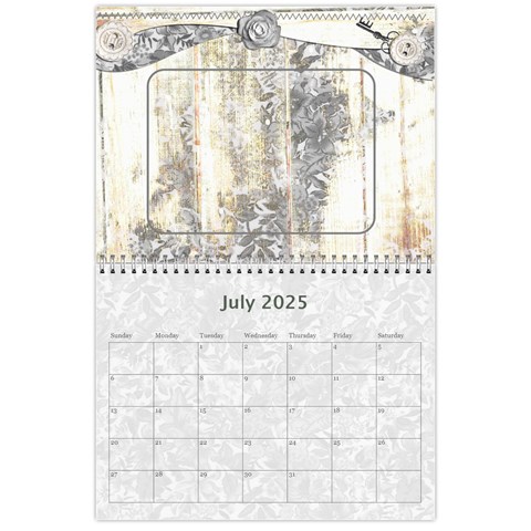 2024 Weathered Floral Calendar By Catvinnat Jul 2024