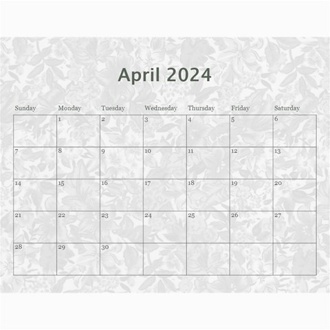 2024 Weathered Floral Calendar By Catvinnat Aug 2024