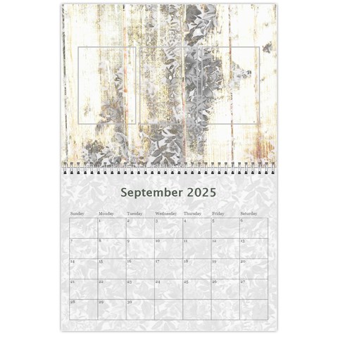 2025 Weathered Floral Calendar By Catvinnat Sep 2025