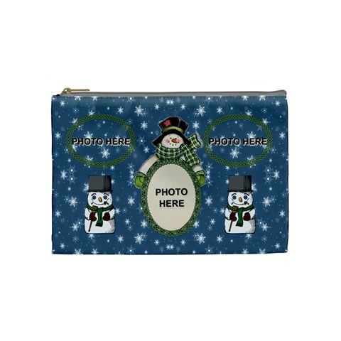 Snow Days Medium Cosmetic Bag By Joy Johns Front