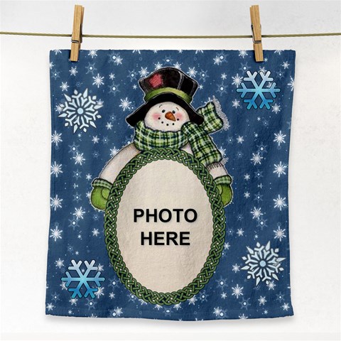 Snow Days Face Towel By Joy Johns Front