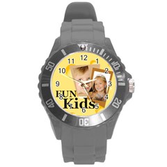 kids - Round Plastic Sport Watch (L)