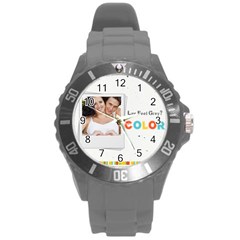 kids - Round Plastic Sport Watch (L)