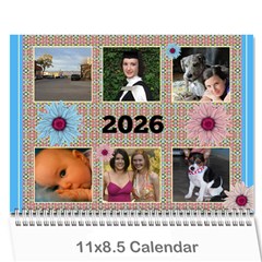 My Picture Calendar (any year) - Wall Calendar 11 x 8.5 (12-Months) My Picture Calendar (any year) - Wall Calendar 11 x 8.5 (12-Months)