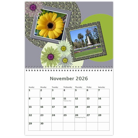 My Picture Calendar (any Year) By Deborah Nov 2025