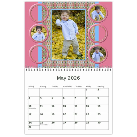 My Picture Calendar (any Year) By Deborah May 2025