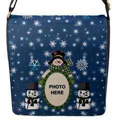 Snow Days small flap closure messenger bag - Flap Closure Messenger Bag (S)