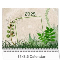 2024 Green 12 Month Wall Calendar - Wall Calendar 11  x 8.5  (12-Months)