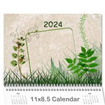 2022 Green 12 Month Wall Calendar - Wall Calendar 11  x 8.5  (12-Months)