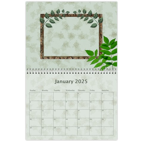 2024 Green 12 Month Wall Calendar By Lil Jan 2024