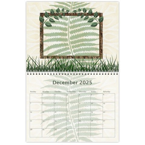 2024 Green 12 Month Wall Calendar By Lil Dec 2024