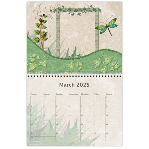 2024 Green 12 Month Wall Calendar By Lil Mar 2024