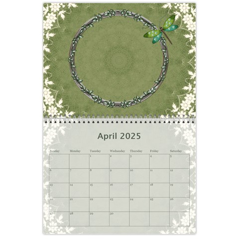 2024 Green 12 Month Wall Calendar By Lil Apr 2024