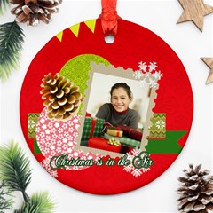 christmas - Round Ornament (Two Sides)