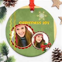 christmas - Round Ornament (Two Sides)