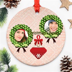 christmas - Round Ornament (Two Sides)