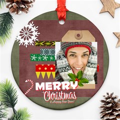 christmas - Round Ornament (Two Sides)