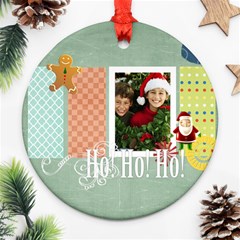 christmas - Round Ornament (Two Sides)