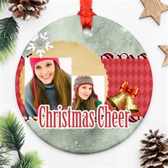 christmas - Round Ornament (Two Sides)