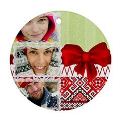 christmas - Round Ornament (Two Sides)