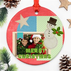 christmas - Round Ornament (Two Sides)