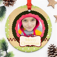 christmas - Round Ornament (Two Sides)