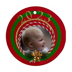2022 Christmas Round Ornament - Ornament (Round)
