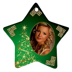 My Sparkle of Green Christmas Star Ornament (2 sided) - Star Ornament (Two Sides)