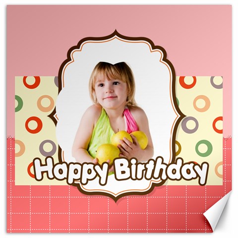 Happy Birthday By Happy Birthday 15.2 x15.41  Canvas - 1